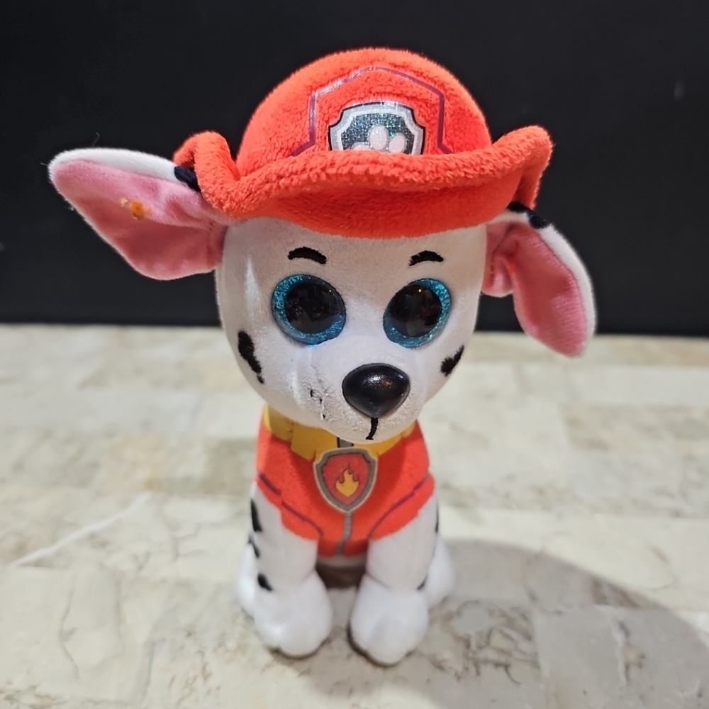 Ty Paw Patrol Marshall Beanie Boos Nickelodeon Dalmatian‎ Dog 6" Plush